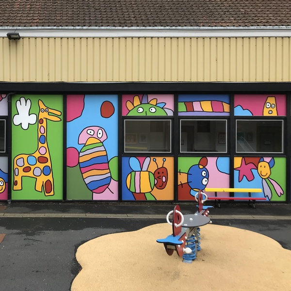 Mise en couleurs de l’école maternelle Honoré de Balzac / Tourcoing