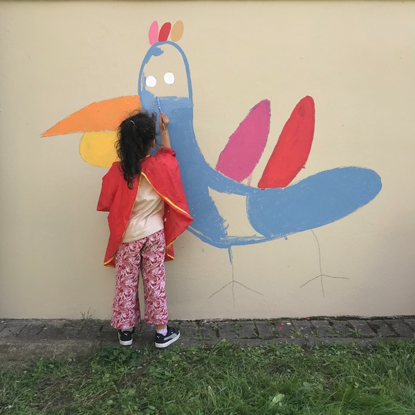 Peinture de la façade de L’école Moulin Pergaud Florian / Lille