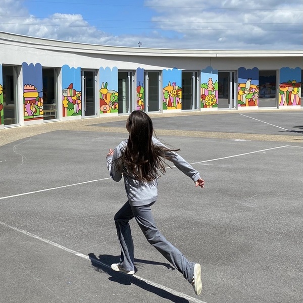 Mise en peinture / Ecole Ronde de Mareuil-le-Port